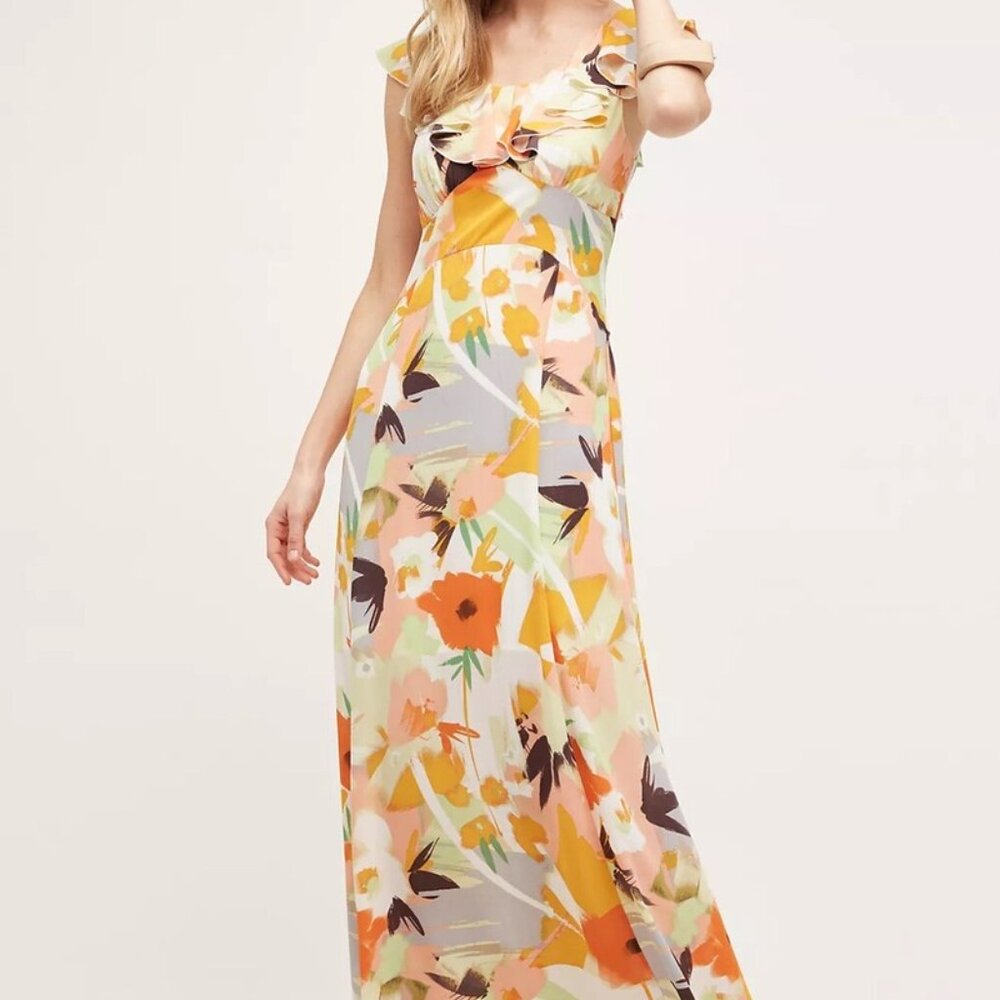 Anthropologie Gilded Garden Maxi Dress  Harlyn